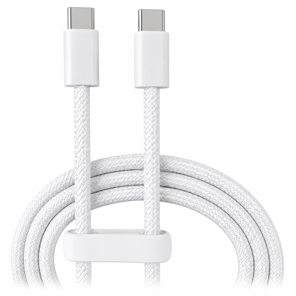Braided USB-C to C Cable 3A/5A 60W/100W – Fast Charge & CarPlay